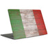 Italian Flag Dark Wood MacBook Skins
