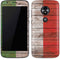 Italian Flag Dark Wood Moto E5 Play Skin