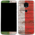 Italian Flag Dark Wood Moto E5 Plus Skin
