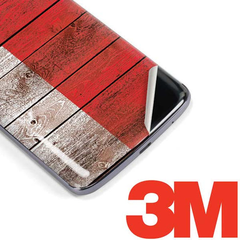 Italian Flag Dark Wood Moto E5 Plus Skin
