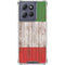 Italian Flag Dark Wood Moto G 5G (2025) Clear Case