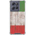 Italian Flag Dark Wood Moto G 5G (2025) Clear Case