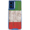 Italian Flag Dark Wood Moto G 5G (2024) Clear Case