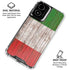 Italian Flag Dark Wood Moto G Power 5G (2024) Clear Case