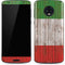 Italian Flag Dark Wood Moto G6 Skin