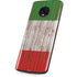 Italian Flag Dark Wood Moto G6 Skin