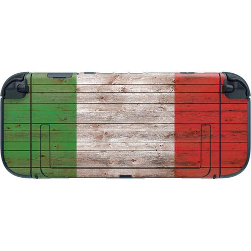 Italian Flag Dark Wood Nintendo Switch 2 (2025) with Joy-Con Skin
