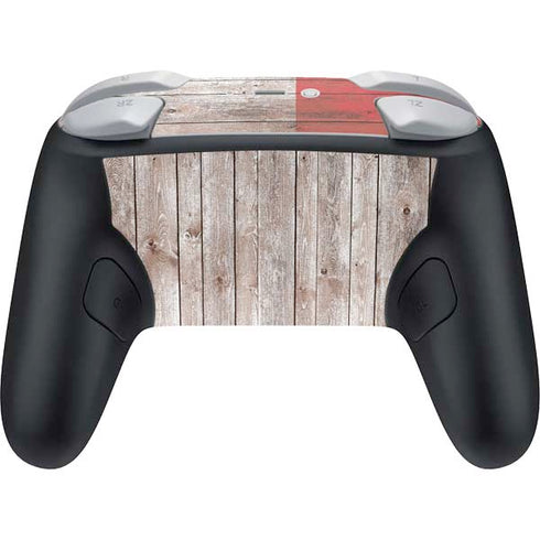 Italian Flag Dark Wood Nintendo Switch 2 (2025) Pro Controller Skin