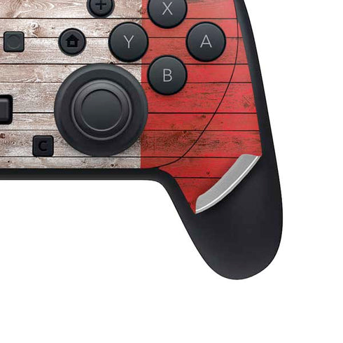 Italian Flag Dark Wood Nintendo Switch 2 (2025) Pro Controller Skin