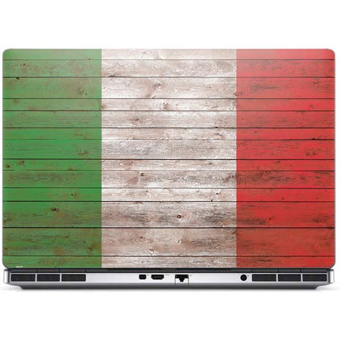 Italian Flag Dark Wood Dell Precision Skin
