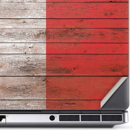 Italian Flag Dark Wood Dell Precision Skin