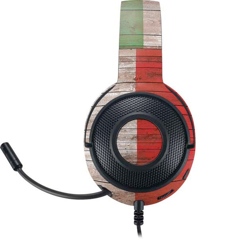 Italian Flag Dark Wood Razer Kraken X Skin