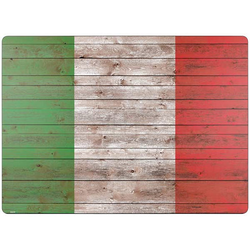 Italian Flag Dark Wood Surface Laptop 7 13.8in Skin