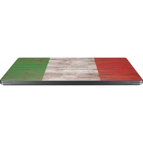 Italian Flag Dark Wood Surface Laptop 7 13.8in Skin