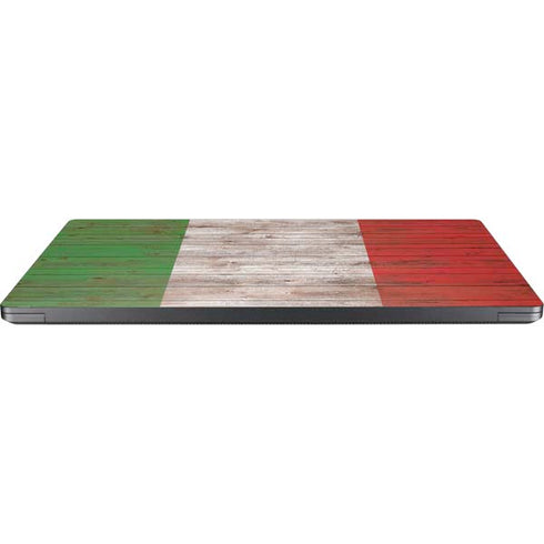 Italian Flag Dark Wood Surface Laptop 7 15in Skin