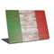 Italian Flag Dark Wood Laptop Skins
