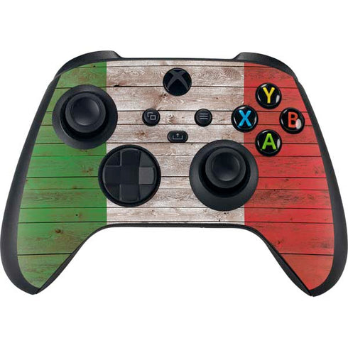 Italian Flag Dark Wood Xbox Series X Skins