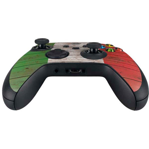 Italian Flag Dark Wood Xbox Series X Controller Skin