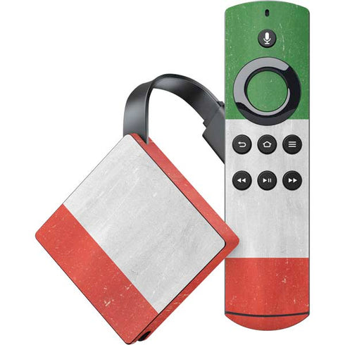 Italy Flag Distressed Amazon Fire TV Skin