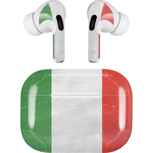 Italy Flag Distressed AirPods Skins