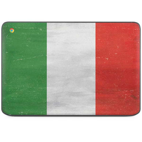 Italy Flag Distressed HP Chromebook Skin