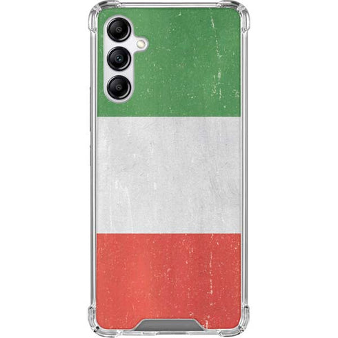 Italy Flag Distressed Gabb Phone 4 Clear Case