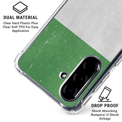 Italy Flag Distressed Galaxy A36 5G Clear Case