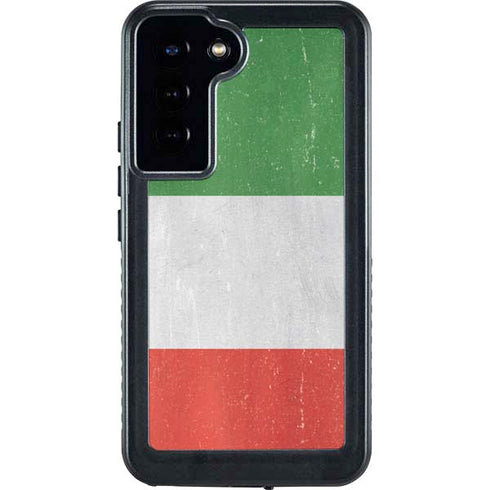 Italy Flag Distressed Galaxy S24 Plus Waterproof Case