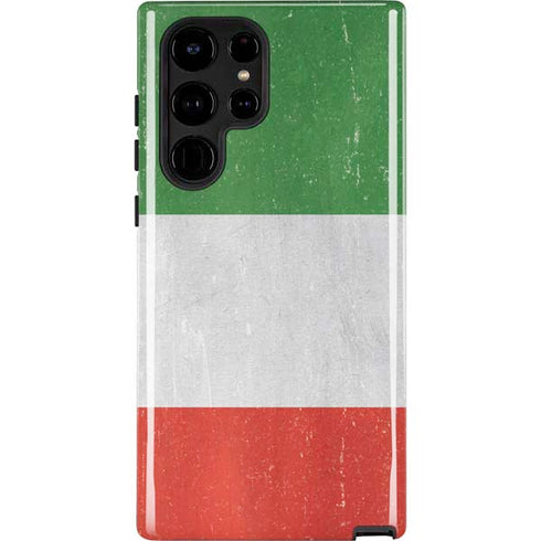 Italy Flag Distressed Galaxy S25 Ultra Impact Case
