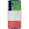 Italy Flag Distressed Galaxy S25 Plus Clear Case