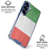 Italy Flag Distressed Galaxy S25 Plus Clear Case