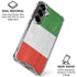 Italy Flag Distressed Galaxy S26 Clear Case
