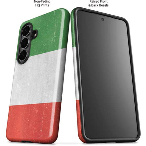 Italy Flag Distressed Galaxy S26 Impact Case