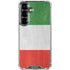 Italy Flag Distressed Galaxy S26 Plus Clear Case