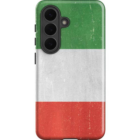 Italy Flag Distressed Galaxy S26 Plus Impact Case