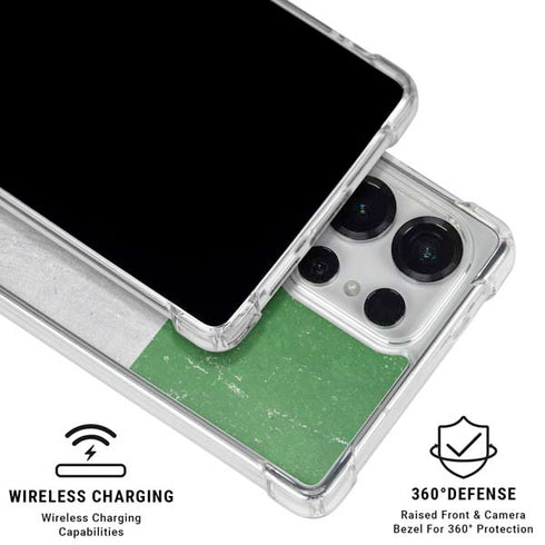 Italy Flag Distressed Galaxy S26 Ultra Clear Case