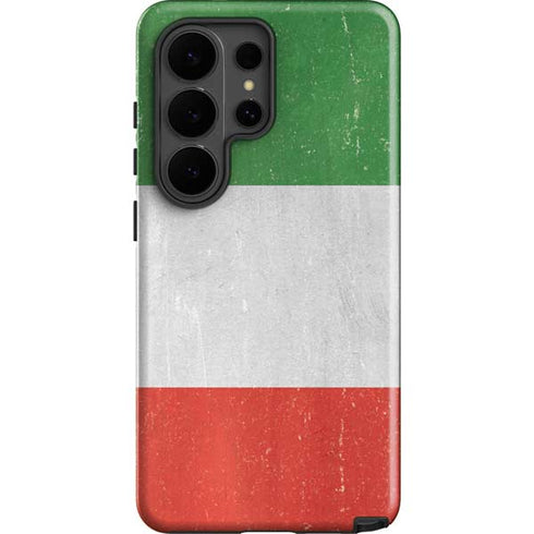 Italy Flag Distressed Galaxy S26 Ultra Impact Case