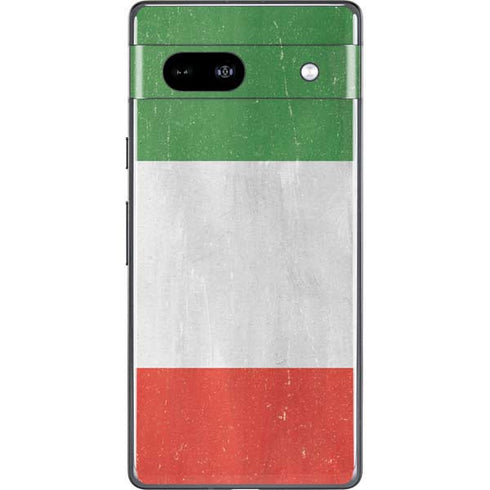 Italy Flag Distressed Google Pixel 7a Skin