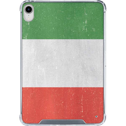Italy Flag Distressed iPad 11th Gen (2025) Clear Case