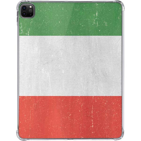 Italy Flag Distressed iPad Pro 11in (2024) Clear Case