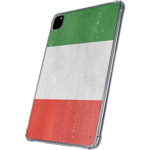 Italy Flag Distressed iPad Pro 11in (2024) Clear Case