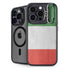 Italy Flag Distressed iPhone 14 Pro Kickstand Case