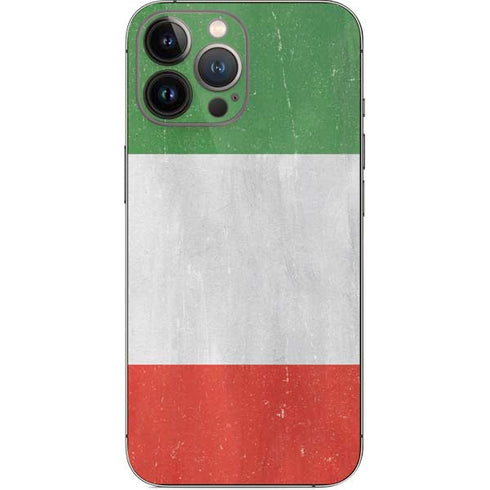 Italy Flag Distressed iPhone 15 Pro Max Skin