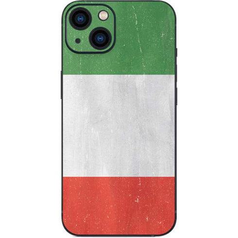 Italy Flag Distressed iPhone 15 Skin