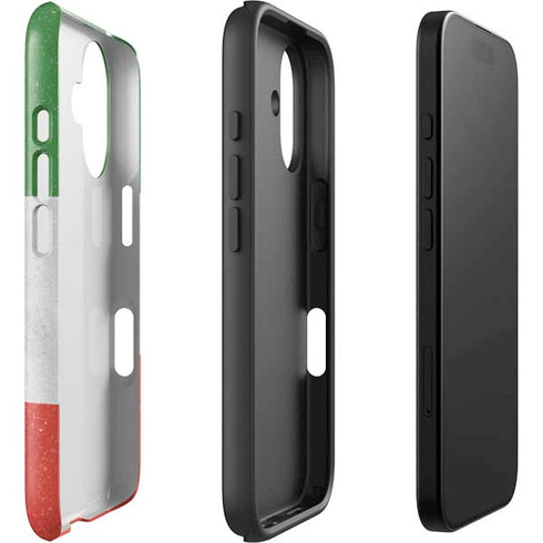 Italy Flag Distressed iPhone 16 Impact Case