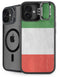 Italy Flag Distressed iPhone 16 Kickstand Case