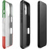 Italy Flag Distressed iPhone 16 Plus Impact Case