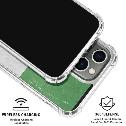 Italy Flag Distressed iPhone 16 Pro Max Clear Case