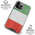 Italy Flag Distressed iPhone 16 Pro Max Clear Case