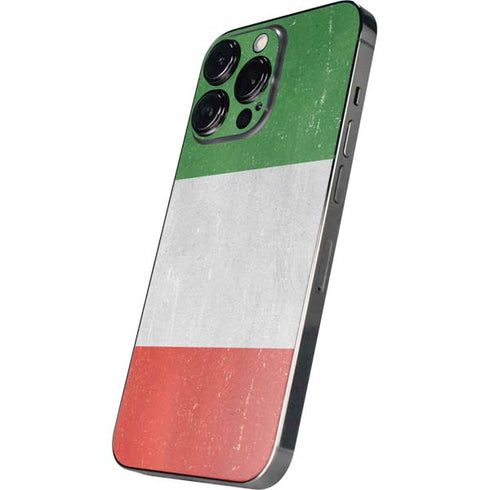 Italy Flag Distressed iPhone 16 Pro Skin